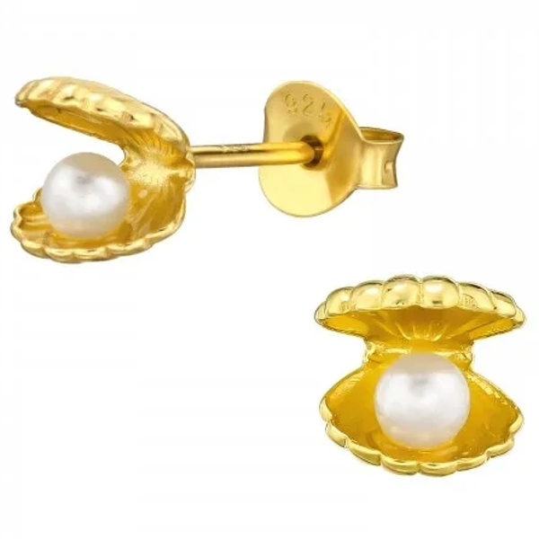 Oorbellen zilver verguld