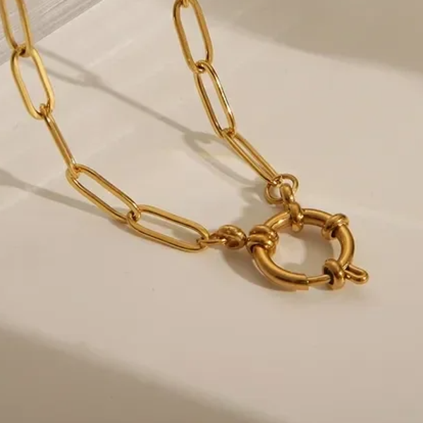 Ketting roestvrijstaal 18 k verguld om je eigen bedels op te hangen