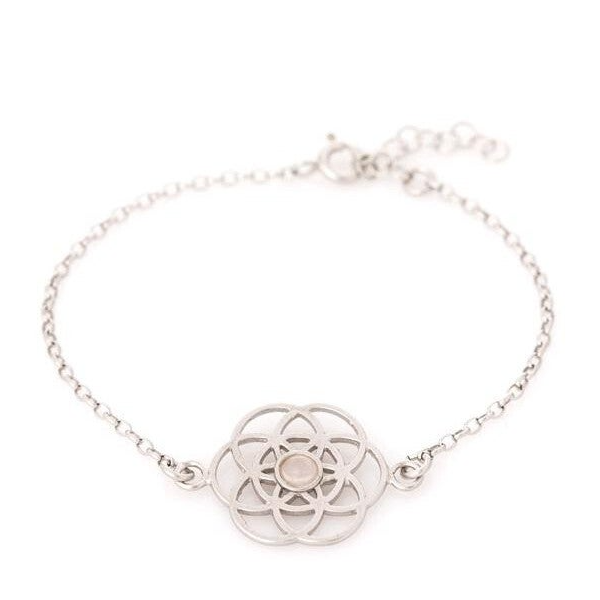 Armband zilver met Rozenkwarts