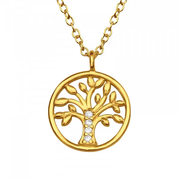 Ketting - zilver verguld