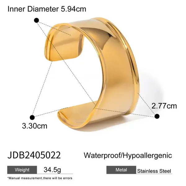 Armband - stainless steel verguld