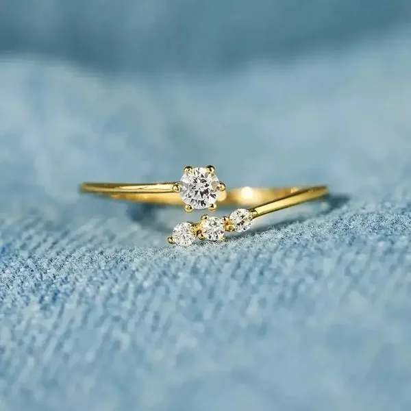 Ring zilver S925 Sterling met Ingebedde Zirkoon