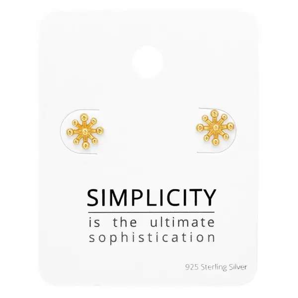 Oorbel - zilver verguld