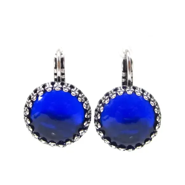 oorbellen blauw opaal oorhangers