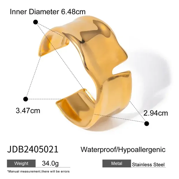 Armband - stainless steel verguld