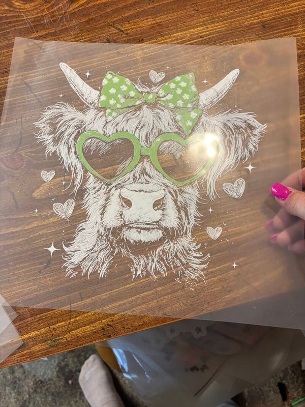 Highland Cow St. Patrick Day