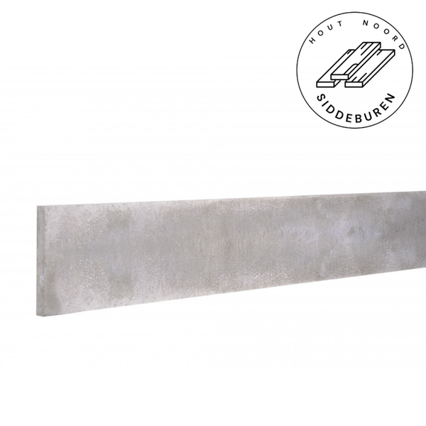Betonplaat stampbeton 25 x 3,5 x 184 cm, grijs