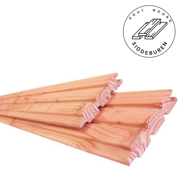 Douglas geschaafd 2-zijdig triple profielplank, 2,7 x 14,5 onbehandeld (diverse lengtes)