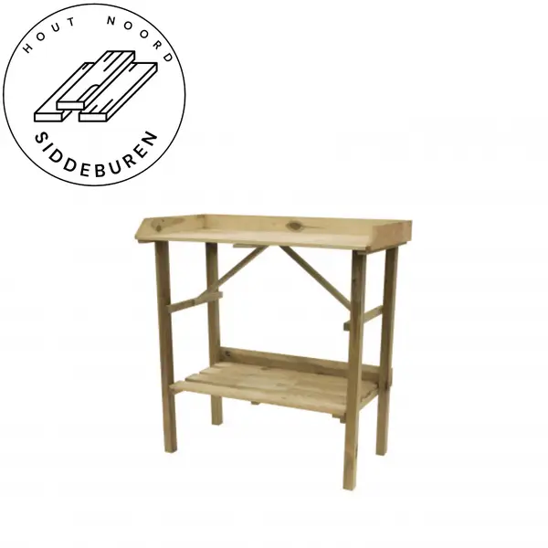 Tuinwerkbankje 95 x 90 x 45 cm (HxBxD), groen geïmpregneerd