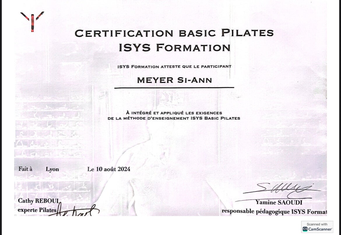 certification pilates