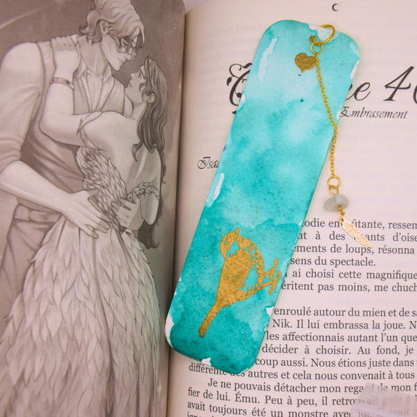 Marque-pages faits main - Collection Le Loup et l'Oiseau