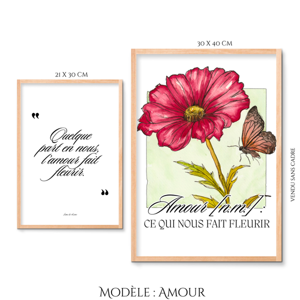 Peintures Émotions en fleurs - Amour