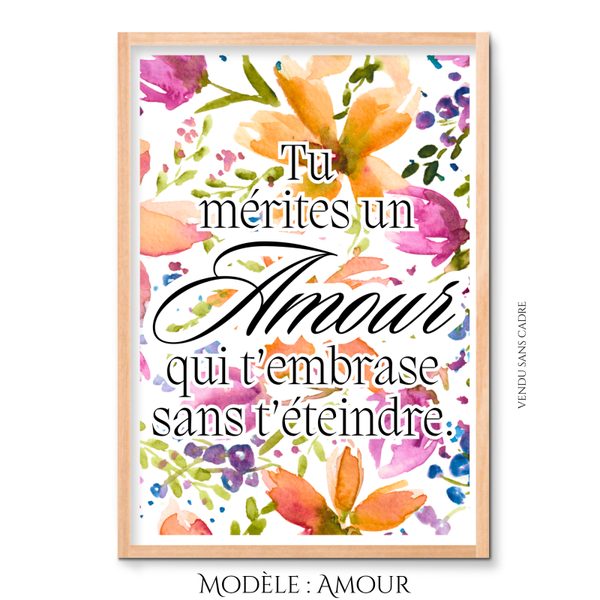 Peinture Émotion en fleurs - Amour