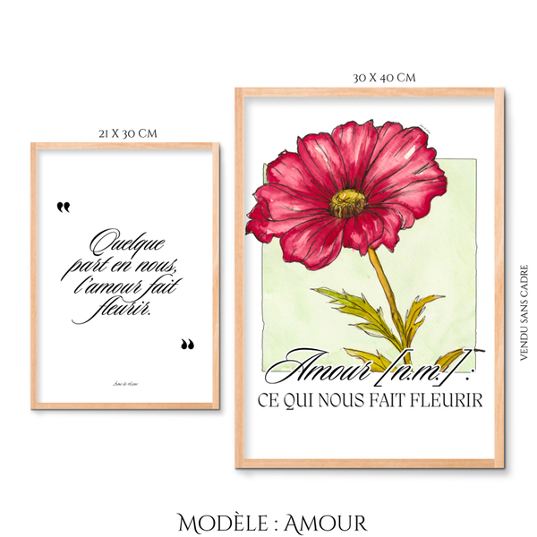 Peintures Émotions en fleurs - Amour