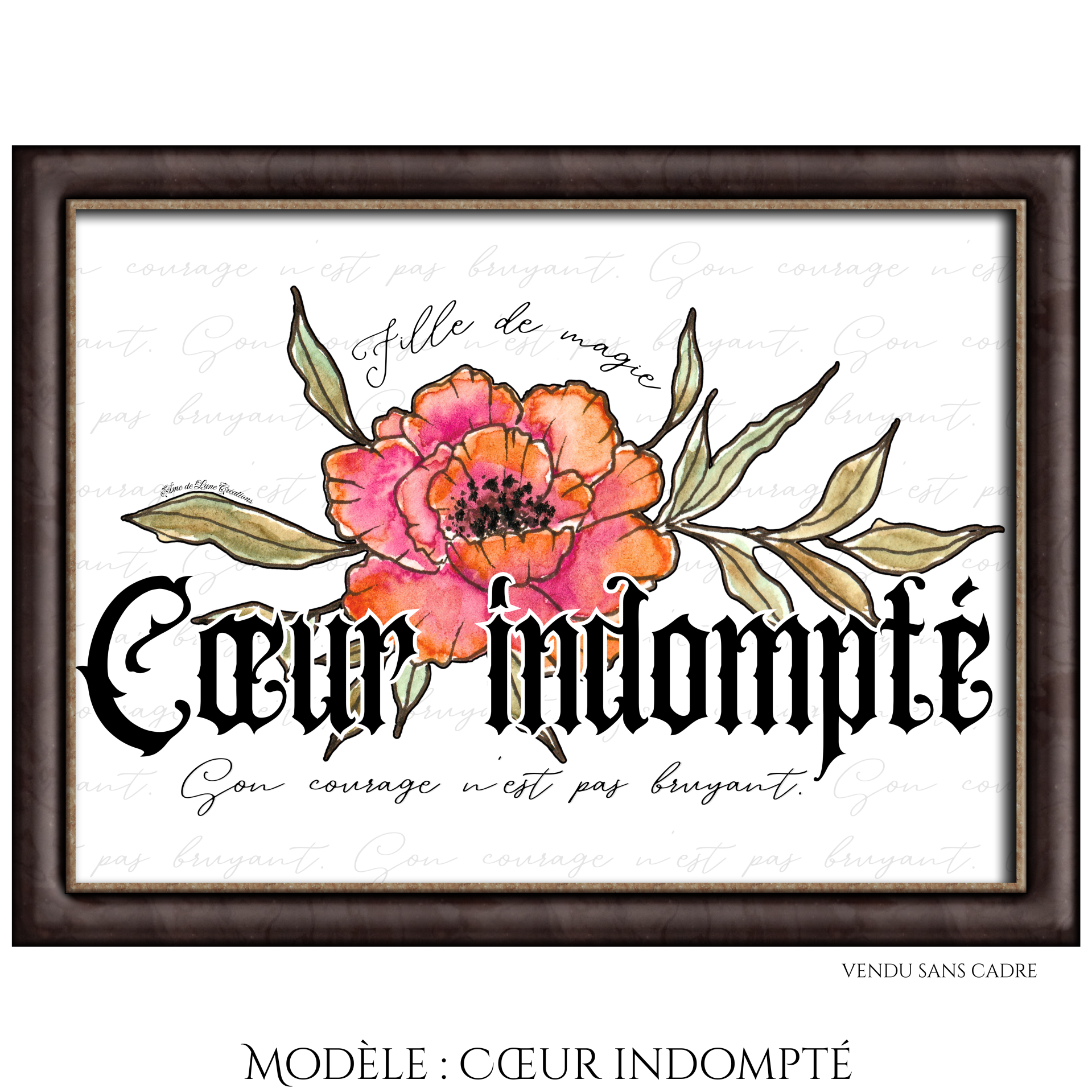 Peinture fantasy - Cœur indompté