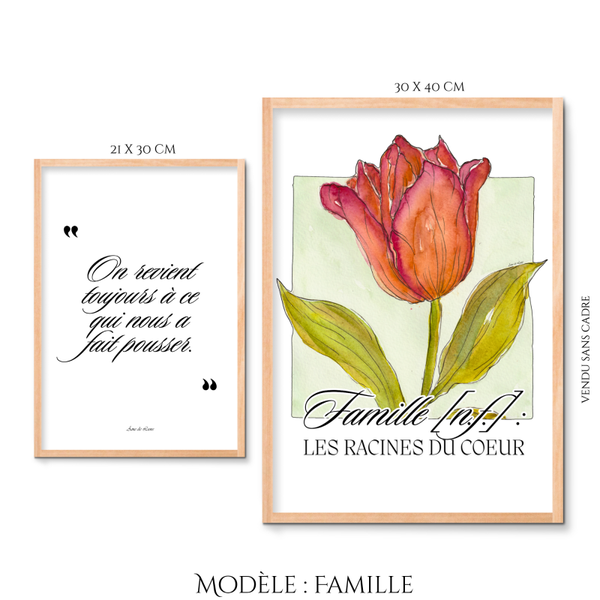 Peintures Émotions en fleurs - Famille