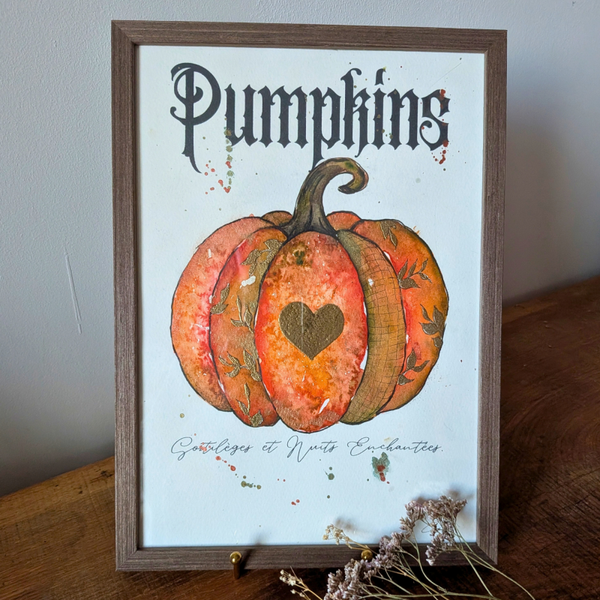 Peinture Pumpkin - Sorcière d'Automne