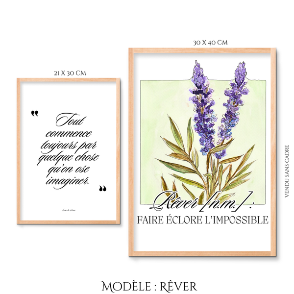 Peintures Émotions en fleurs - Rêver