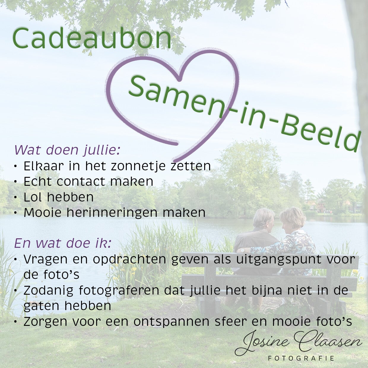 voorbeeld van cadeaubon voor Samen-in-Beeld koppelshoot bij Josine Claasen Fotografie in Boxtel en omgeving