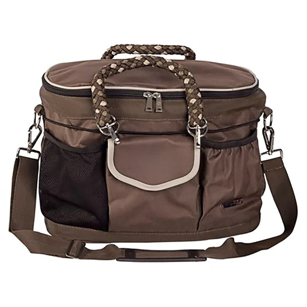 Sac de pansage marron équitation personnalisable