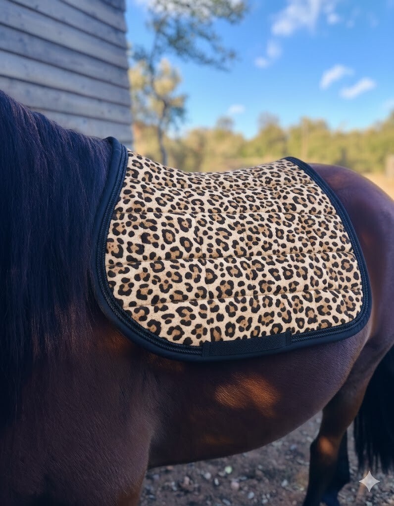 Tapis de selle mixte/CSO imprimé Léopard