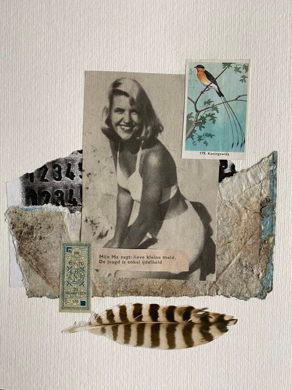 Originele handgemaakte collagekunst. Oplage van 4.