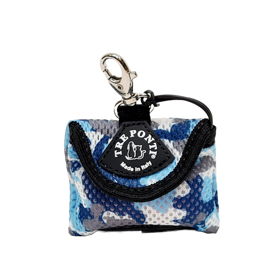 Poepzaktasje camouflage blauw