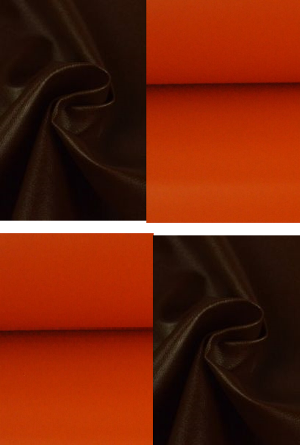 Shopper bruin / oranje