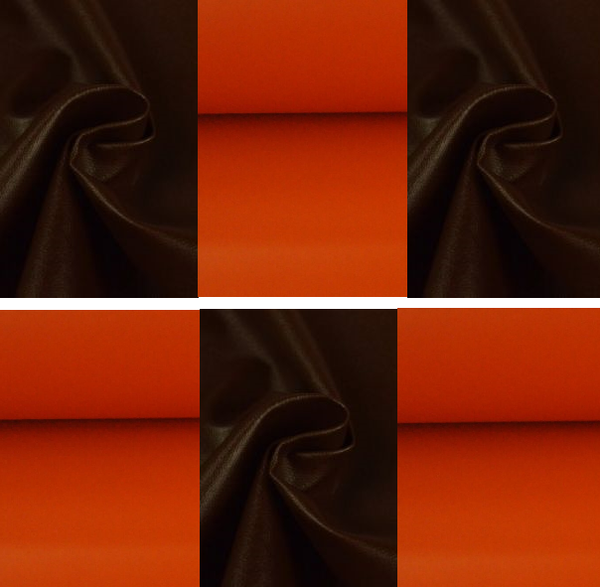 Shopper bruin / oranje / bruin