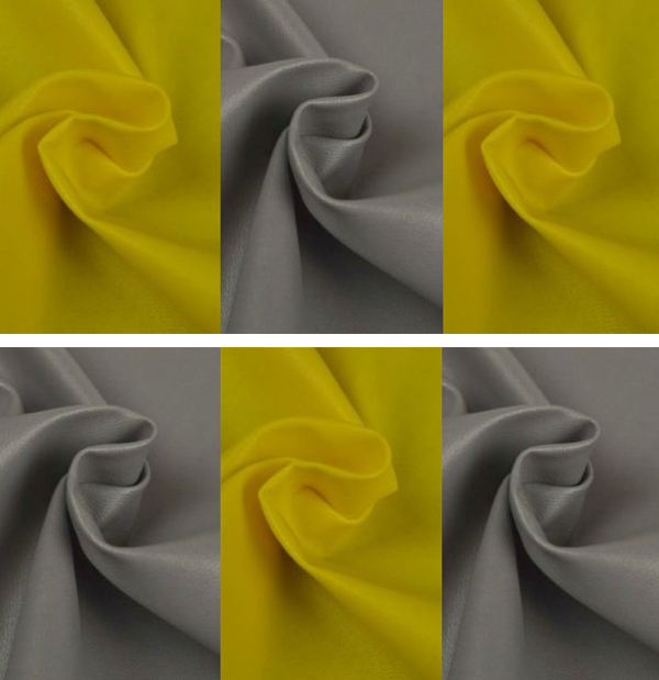 Shopper geel / grijs / geel