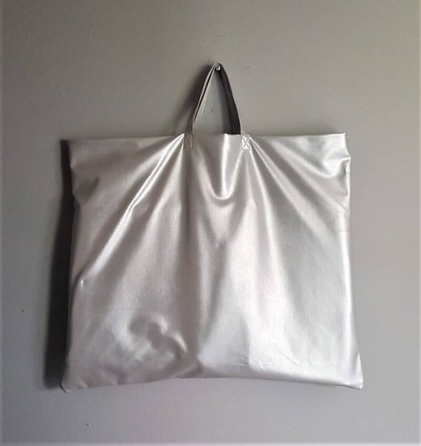 Shopper metallic zilver
