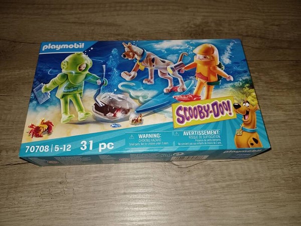 playmobil 70708 scooby doo avec fantome du capitaine cutler , neuf