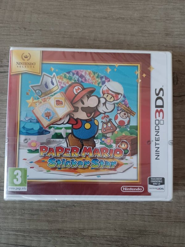 jeu nintendo 3ds paper mario sticker star , neuf