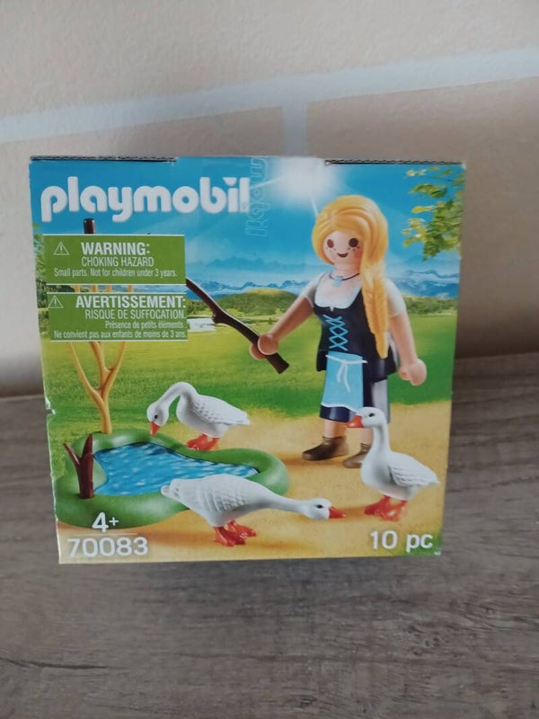playmobil 70083 fermiere et oies , dans un oeuf , neuf