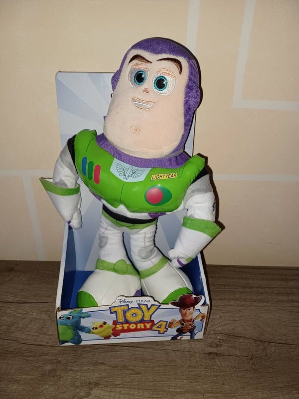 peluche buzz l'eclair toy story 4 , environ 27 cm , neuf