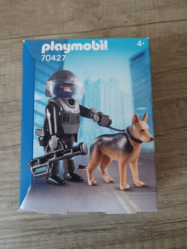 playmobil 70427 , policier et chien , neuf