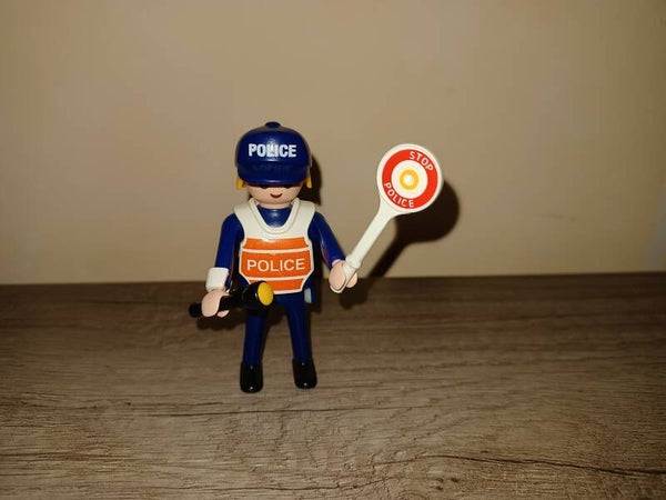 playmobil policier avec stop, occasion