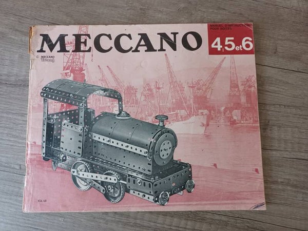 meccano manuel d'instructions pour boites 4,5 et 6 , occasion