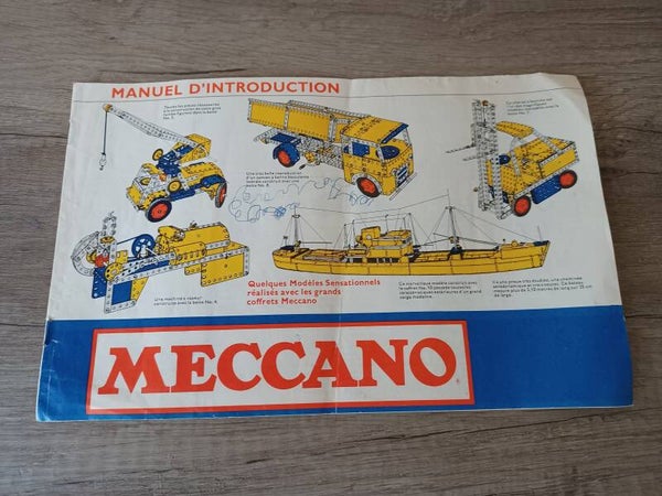meccano manuels d'instructions pour boites 2 , 3 , 4 , 5 et 6 , occasion