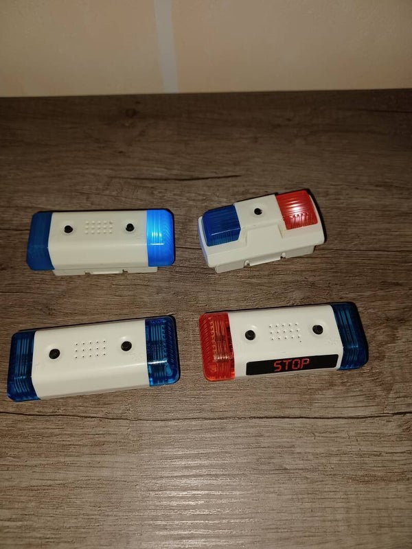 playmobil 4 gyrophares de police , occasion