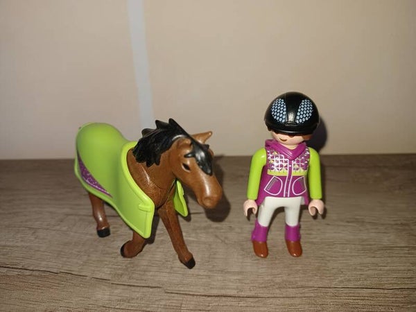 playmobil , cheval et cavaliere , occasion