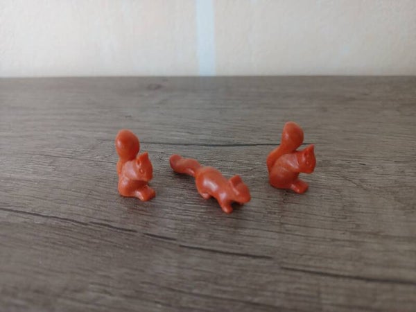 playmobil , lot de 3 ecureuils  , occasion