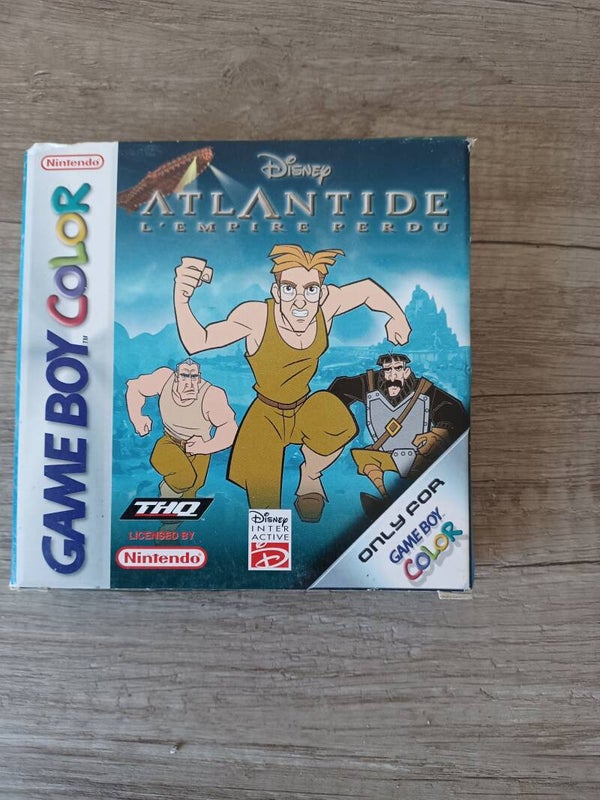 boite vide , jeu gameboy color atlantide l'empire perdu , occasion