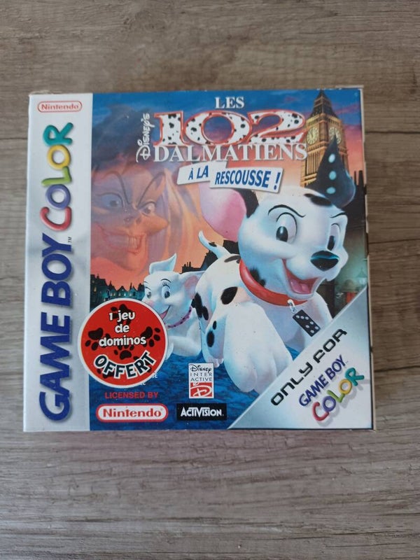 boite vide , jeu gameboy color les 102 dalmatiens a la rescousse , occasion