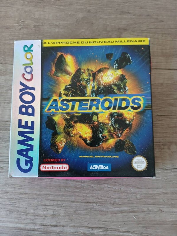 boite vide , jeu gameboy color asteroids , occasion