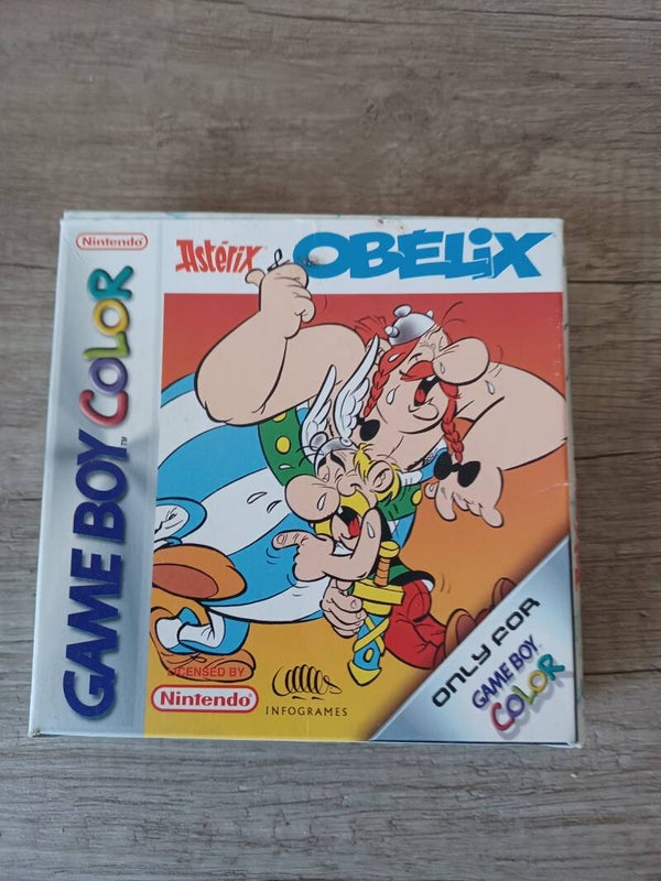 boite vide , jeu gameboy color asterix & obelix , occasion