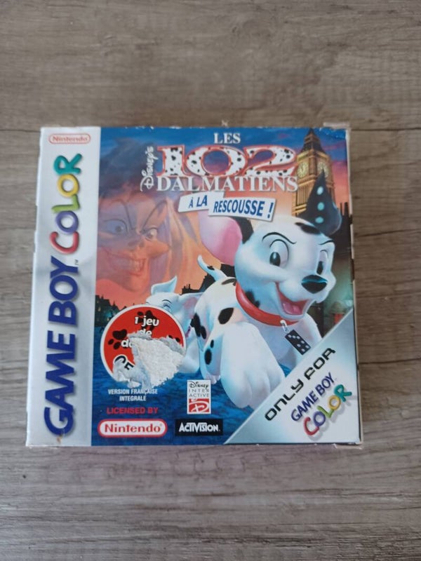boite vide , jeu gameboy color les 102 dalmatiens a la rescousse , occasion