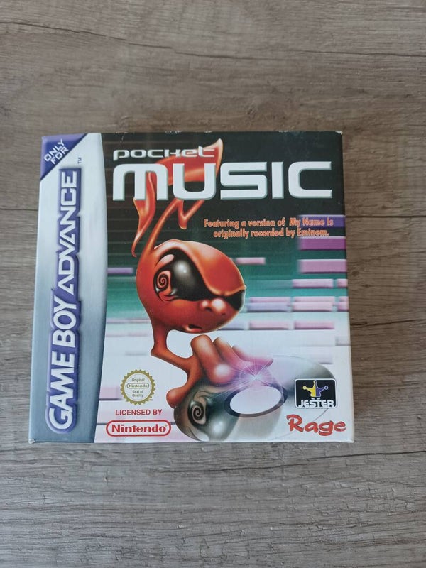 boite vide , jeu gameboy advance pocket music , occasion