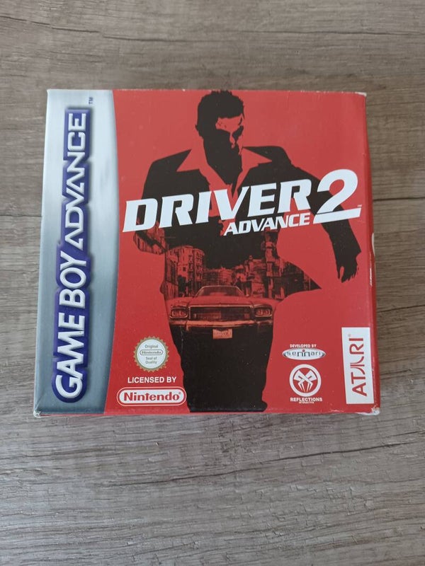 boite vide , jeu gameboy advance driver 2 , occasion