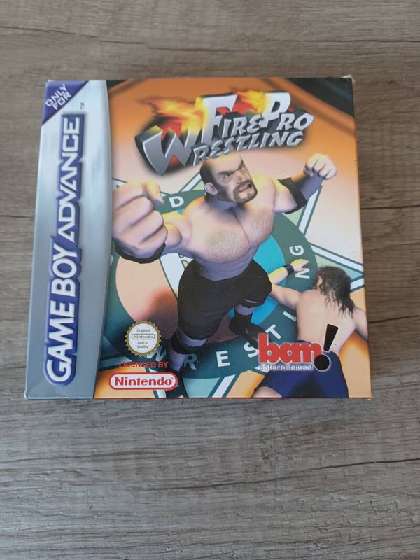 boite vide , jeu gameboy advance fire pro wrestling , occasion